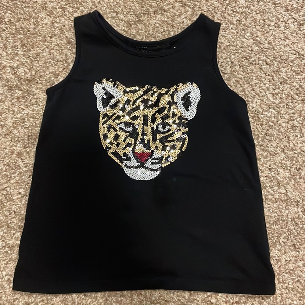 Children a place, Black, animal face, tank, size 5T